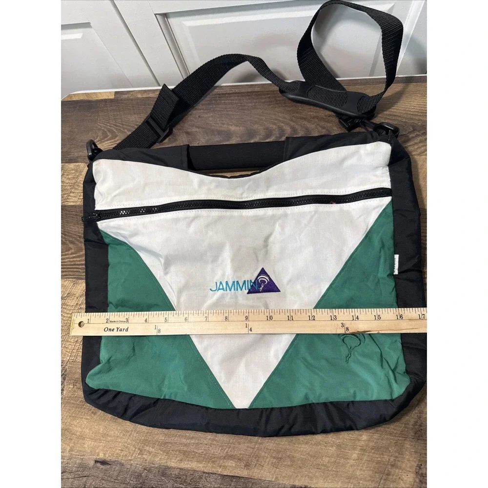 RARE Vintage JAMMIN' Brand Messenger Bag Michigan State Logo‎ Colorblock 90's